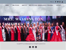 Tablet Screenshot of mrswashingtonpageant.org